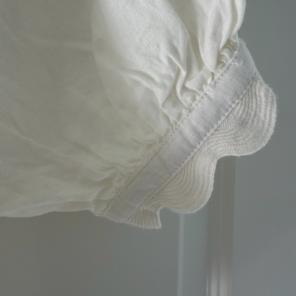 Tuckernuck Cream Button-Down Blouse - image 4